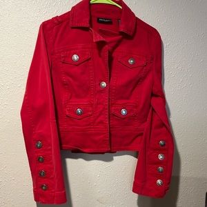 Red short jacket. Size small.